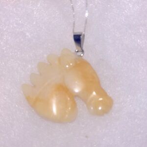 Hippie Boho Aventurine Horse 🐎 Silver 16” Neck…